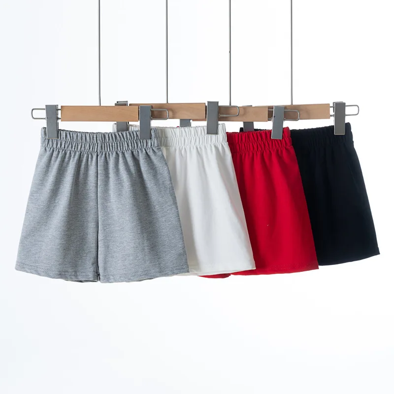 2026 New Pure Cotton Kids Shorts Casual Sports Capri Pants For Boys Girls Baby