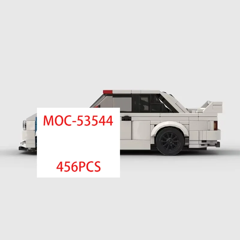 MOC Technical M3 E30 456pcs racing sportscar Vehicle Speed Champion Racer Building Blocks Brick Creative Garage Toys for Boys