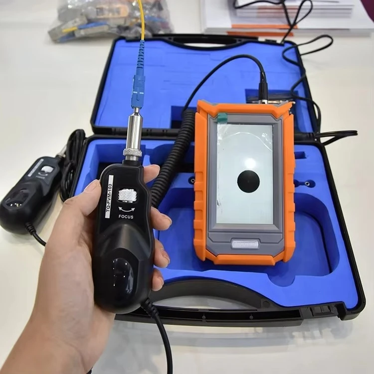 Handheld 200/400X Fiber Optic Video Inspection Microscope Fiber Optic Inspection Probe FVM103 With 4.3