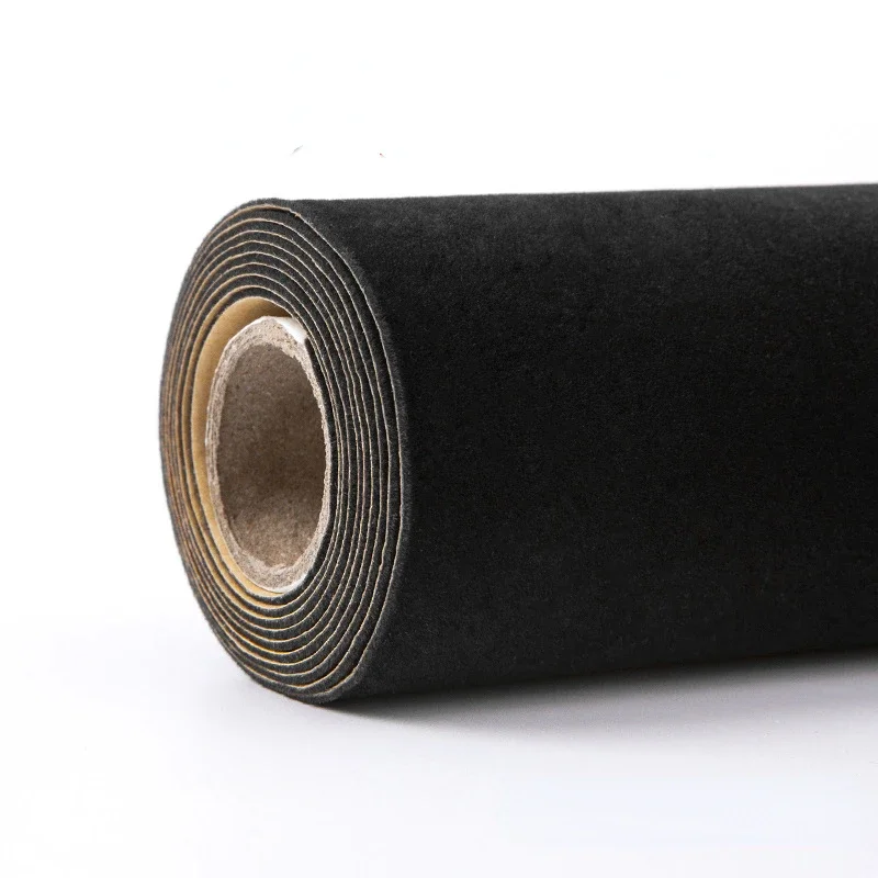 45cm*3m Self-adhesive Black Flocking Velvet Fabric Sticky Back Self Adhesive Velvet Fabric Craft Sticker for Jewelry Box - Image 2