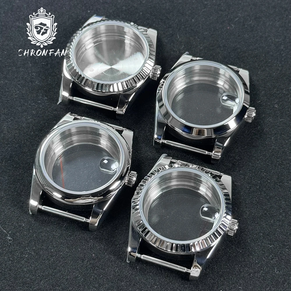 

Для DATEJUST 36/39 мм серебряный корпус для часов водонепроницаемый сапфировый Crysta Fit NH34 NH35 NH36 NH38 NH70 NH72 механизм стеклянная задняя панель