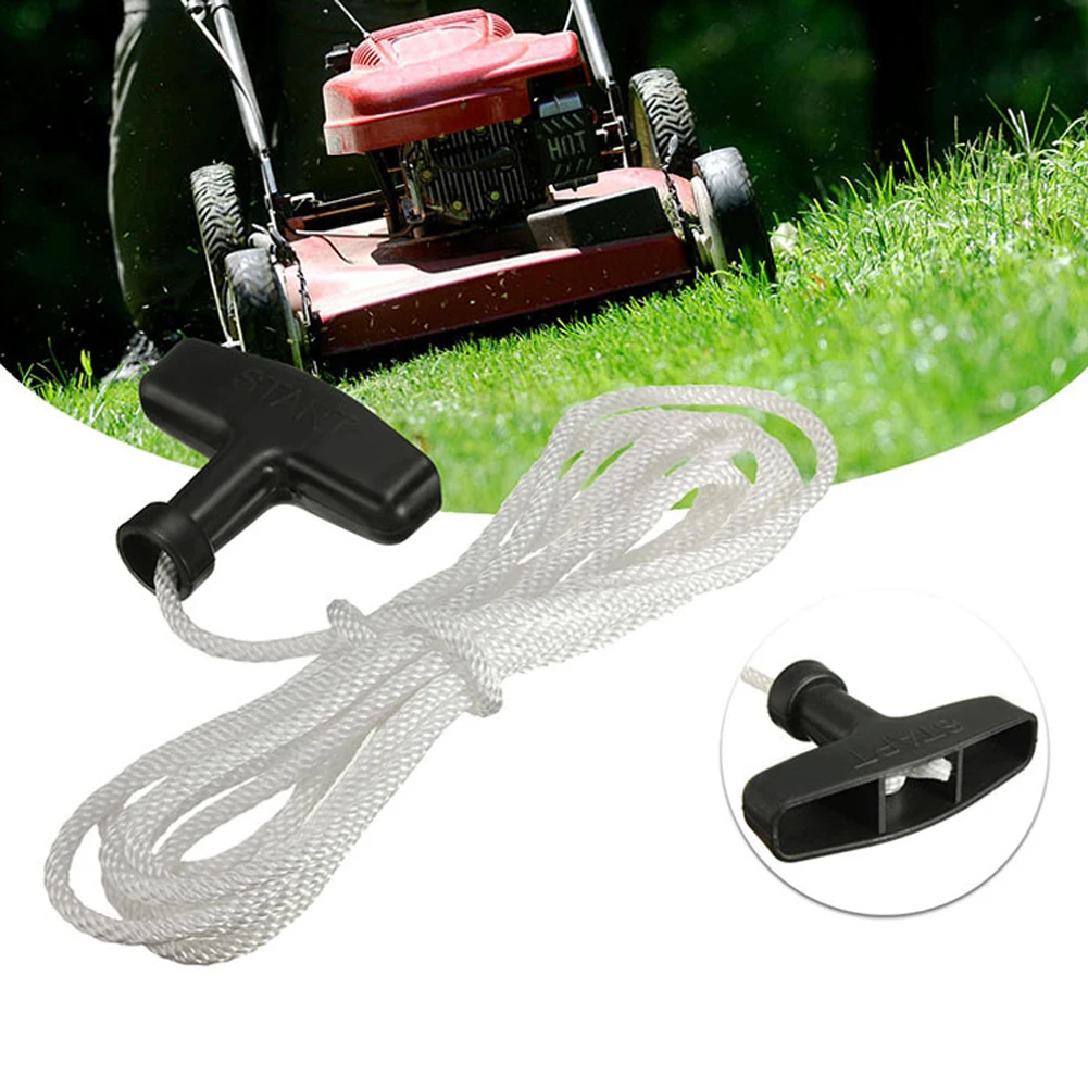 1.2m/3m Starter Pull Cord Rope with Pull Handle Petrol Engine Drawstring Universal Generator Pull Cord  Mower Accessories