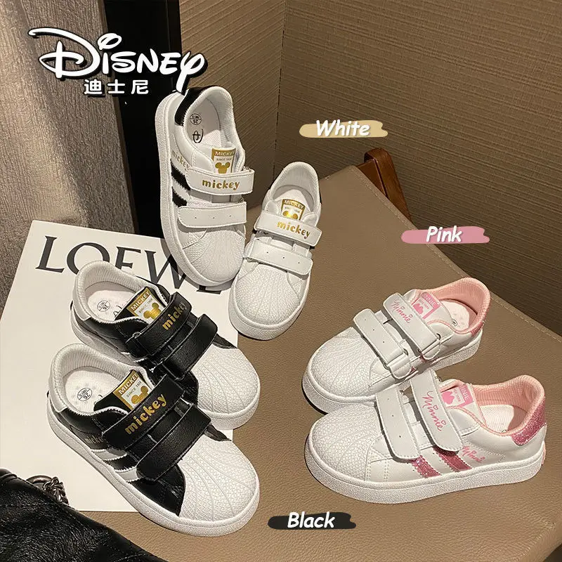 Mickey Children's Shoes Really Picture Girls Shoes 2024 Spring And Autumn New Shell Head Joker Boys Board Shoes Student Sneakers