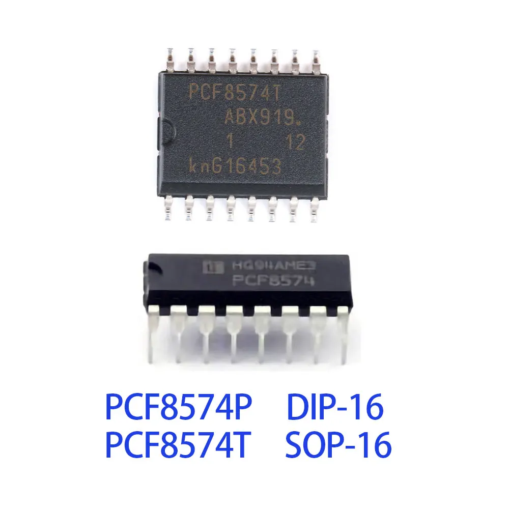 5PCS PCF8574P DIP16 PCF8574T SOP16 PCF8574 IC Chip