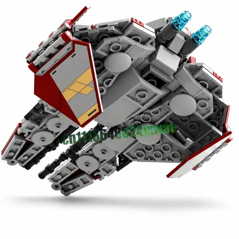 201PCS Mini Sci Fi Interstellar Space Fighter Jet Vessel Model Custom Building Blocks DIY Assembly Toy Collection Holiday Gifts view 5