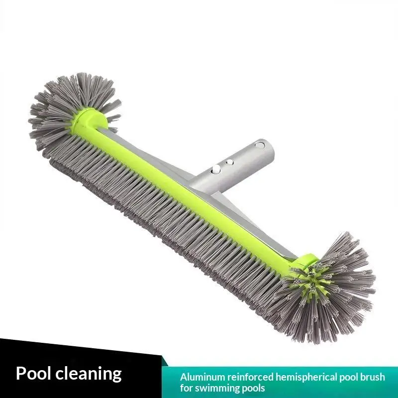 Pool Brush Head Green Heavy Duty Reinforced Aluminum Cleaning Walls Inground Above Ground Swimming Pool Scrubber Tool