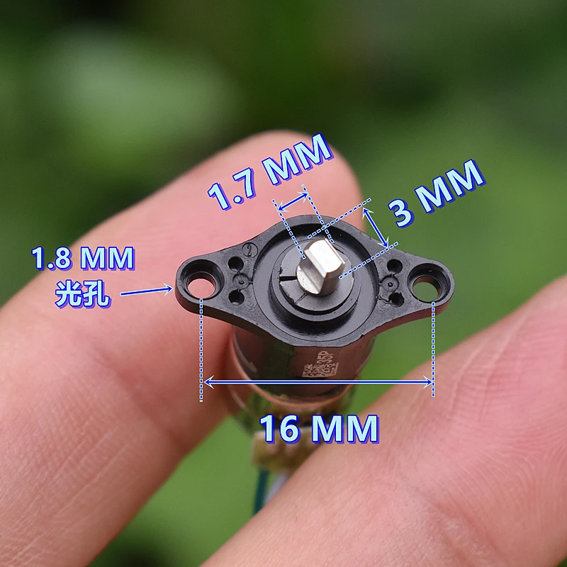 Two phase four wire miniature 10MM planetary reduction stepper motor with a reduction ratio of approximately 1:19