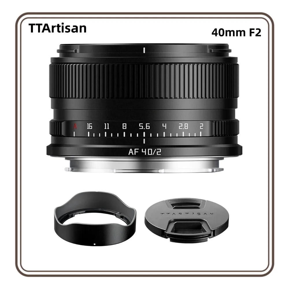 TTARTISAN 40mm F2 Full Frame Auto Focus Lens for Sony E Nikon Z Lumix L Mount Cameras A5000 A5100 A6000 A6100 A6300 A6400 A6500