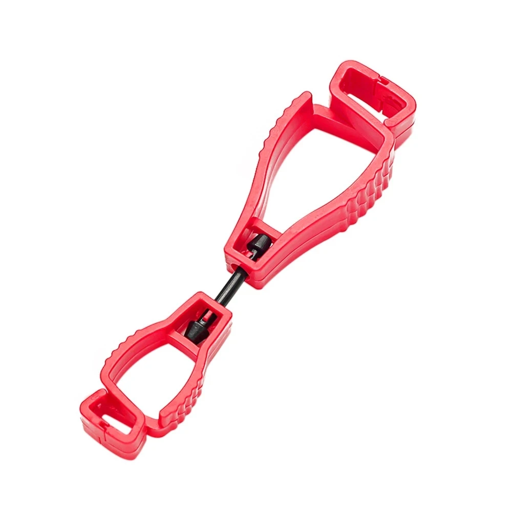 2-30 قطعة قفاز بلاستيكي كليب قفاز العمل كليب مشبك أمان العمل قفازات العمل لوازم قفاز مكافحة خسر مشبك الخصر مشبك اللون rando #6