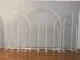 7pcs set Arched Stand Frame + Fabric Backdrop Custom Color Wedding Arch Baby Shower Event Design Backdrop Props Wall Event Decor