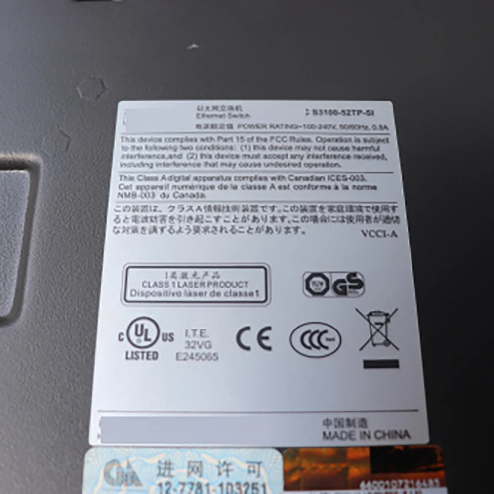 

Для H3C S3110-52TP 48 портов 100 Мбит/с электрический порт 2-портовый гигабитный коммутатор управления сетью