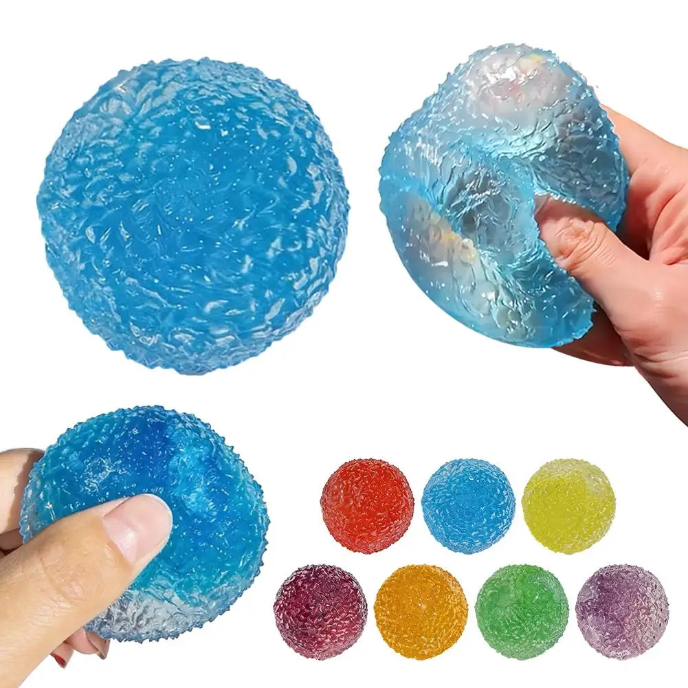 Sensorischer Stressabbau-Ball: Wiederverwendbarer Slushie-Quetschball mit Knistergeräusch, Kreatives Formbares Fidget-Knetmaterial für Alle Altersgruppen