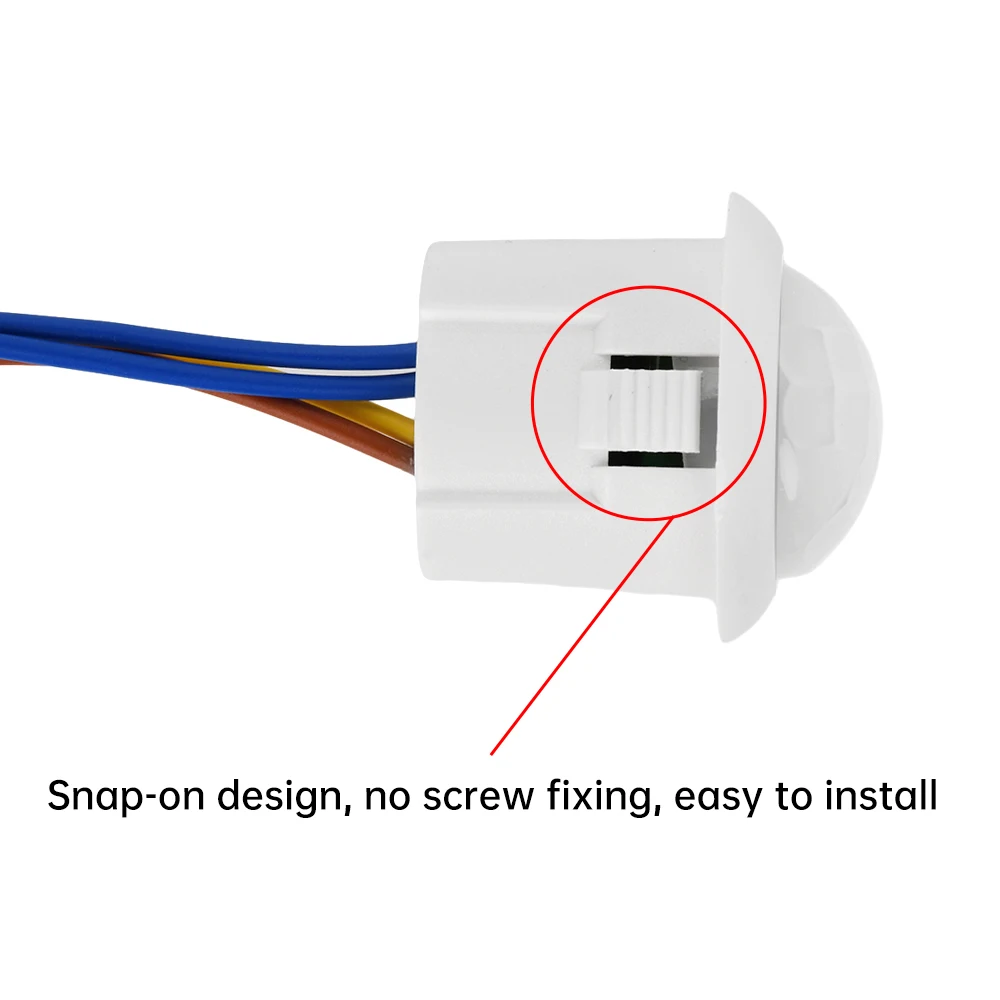 Interruptor infravermelho 180 do sensor de movimento PIR do corpo humano AC110-240V °   Interruptor de sensor automático de grau interno e externo