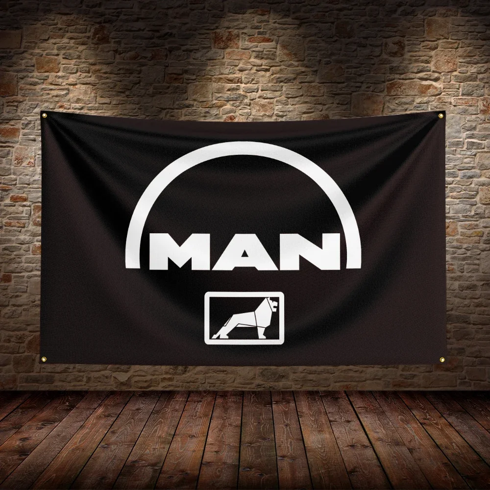 3x5 Ft M-Mans  Flag Polyester Printed Car Flags for Room Garage Decor