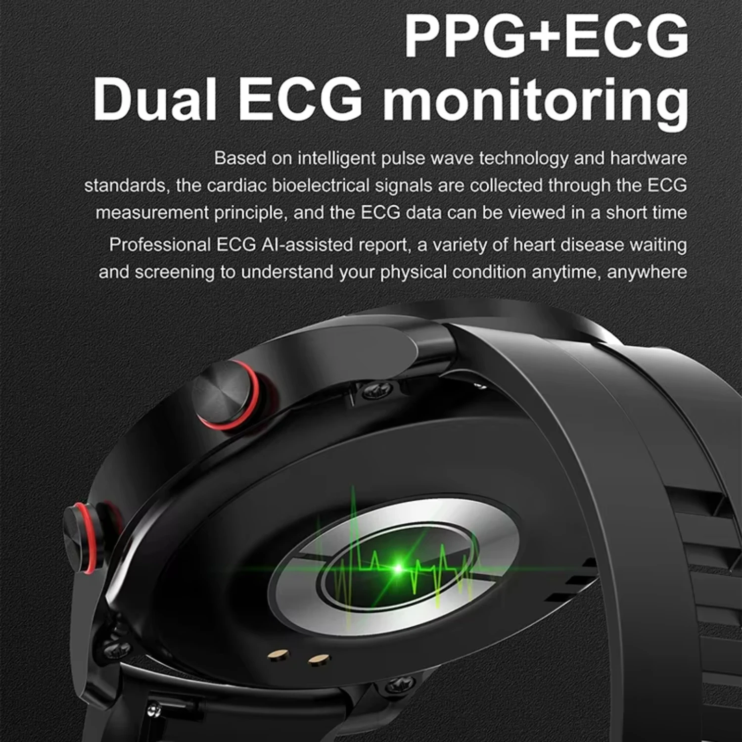ECG+PPG Bluetooth Call Smart Watch Men Laser Health Blood Pressure Fitnes Sports Watches Sports Waterproof Smartwatch+Box