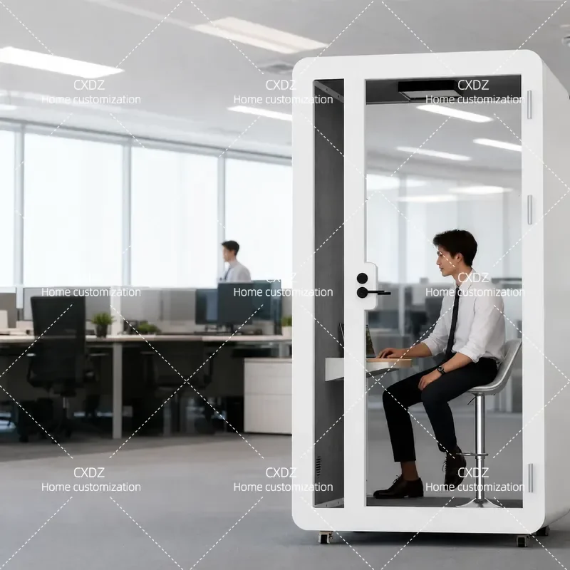 Portable Soundproof Room Home Phone Booth Recording Studio Piano Singing Room Silent Conference Cabin Live Stream Booth