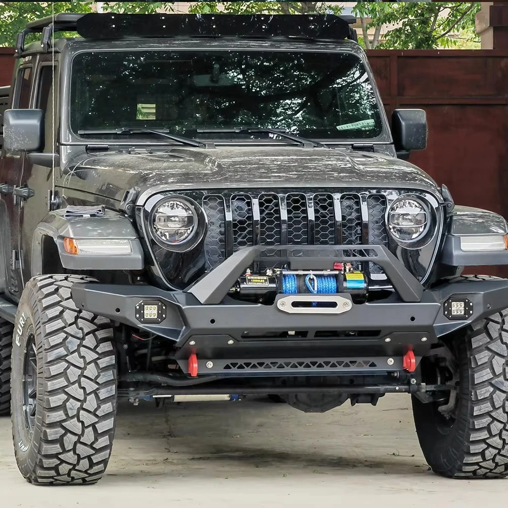 AQTA مناسب للصيد المعدل 4X4 مصد أمامي قصير للطرق الوعرة ومقار الثيران التنافسي الخلفي للمصارع (النافذة لا تتضمن #4