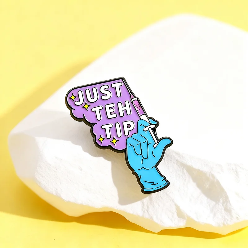 New Cute Medical Injection Cartoon Enamel Brooch Badge Jewelry For Bag Clothing Backpack Party