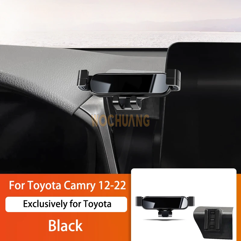 Car Mobile Phone Holder For Toyota Camry 2012-2022 360 Degree Rotating GPS Special Mount Support Navigation Bracket Accessories