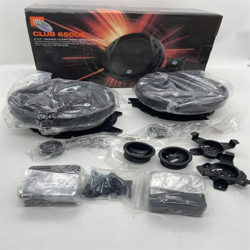 Free Shipping 4Set JBL CLUB 6500C Car Audio 2Way 6.5 Inch 180W Door Bass Component Tweeters Speakers Kit Made In U.S.A Of Harman