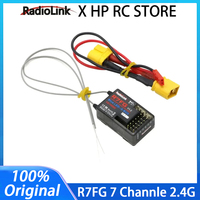 Radiolink R7FG 7 Channle 2.4G Gyro Receiver Car Voltage Transmission Telemetry 600m Long Range RX for Crawler Drifting Car RC