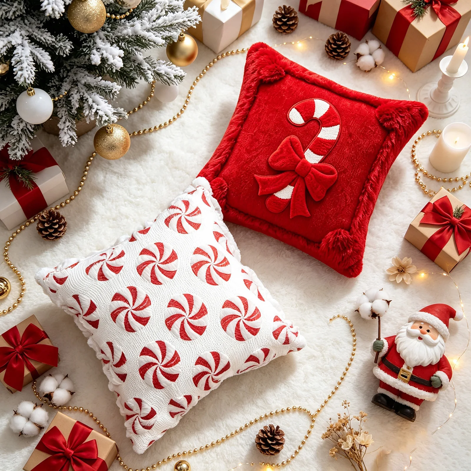 Pillow Insert 18X18 - Sarung Bantal Natal yang Meriah, Ukuran