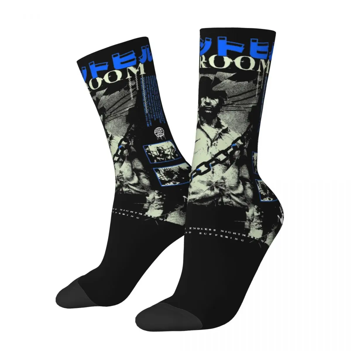 Winter Warm Colorful Unisex Silent Hill The Room Socks Non-slip Crew Socks