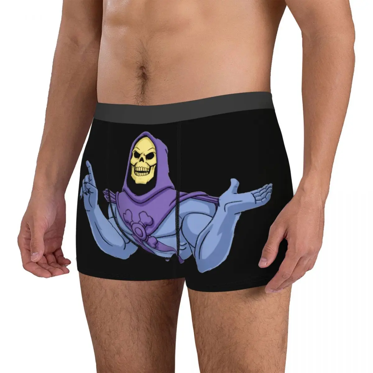 Exotic Men's Boxer Briefs Skeletor Masters Of The Meowniverse 25 Undergarment Spring Wearable Cute Funny Novelty