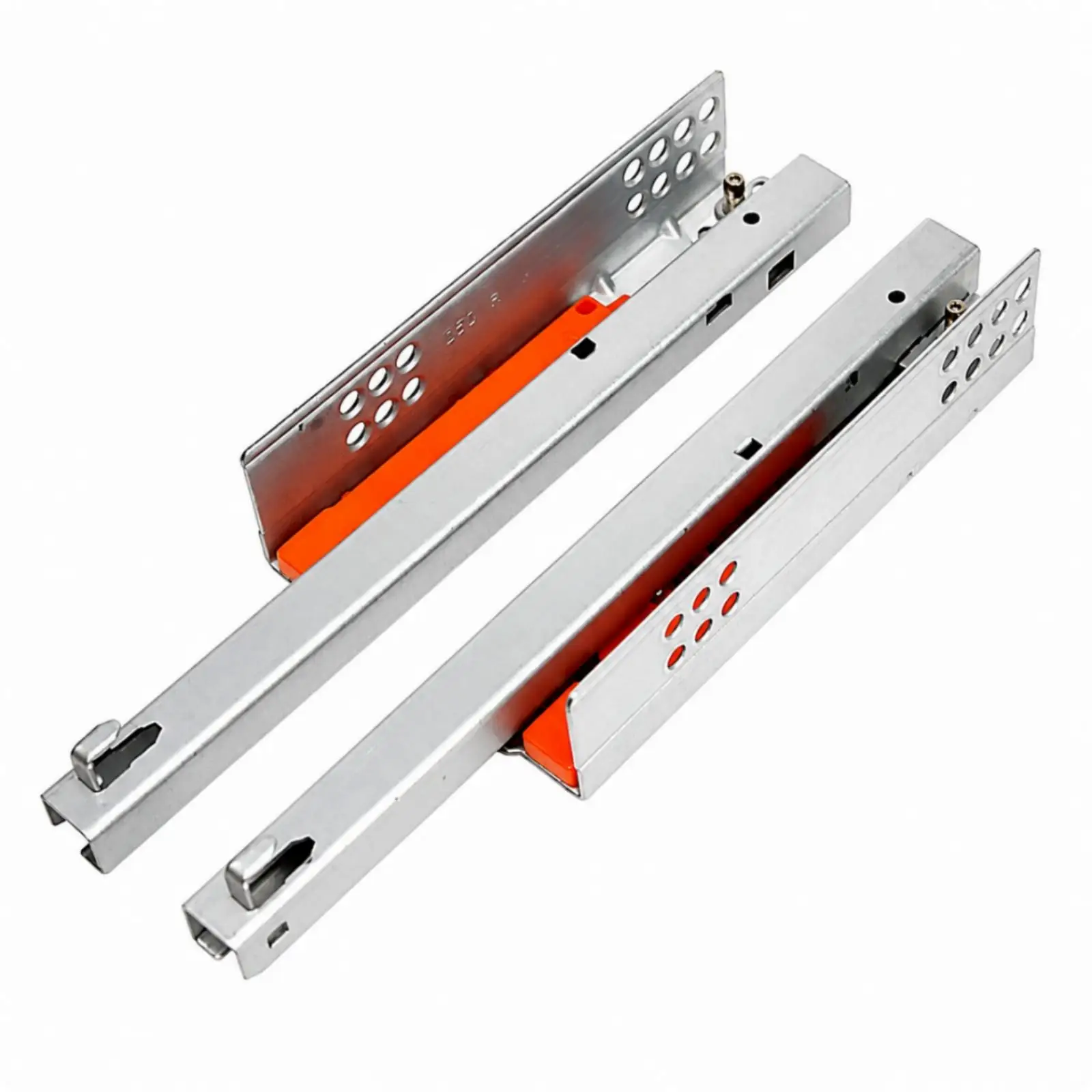 Metal Drawer Runner Push Slide with Self Close for Cabinet Panel Thickness Up to