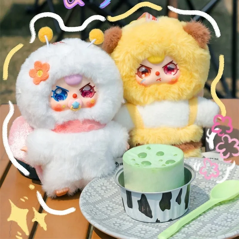 

Genuine Baby Three Where Is Spring Series Blind Box Cute Plush Doll Bag Pendant Ornament Trendy Toy Surprise Kids Girls Gift