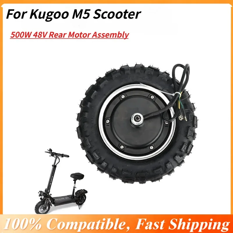 

Мощный двигатель заднего колеса 48 В, 500 Вт для электрического скутера Kugoo M5 — обновление производительности и совместимость с внедорожной шиной