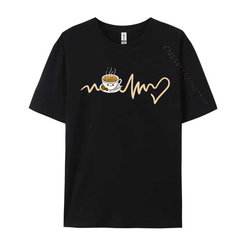 

Kawaii Coffee Heartbeat Just Ride Mtb Mountain Bike Premium Cotton Tshirts For Men Tees Latest Lovers Day Tops & Tees Printed