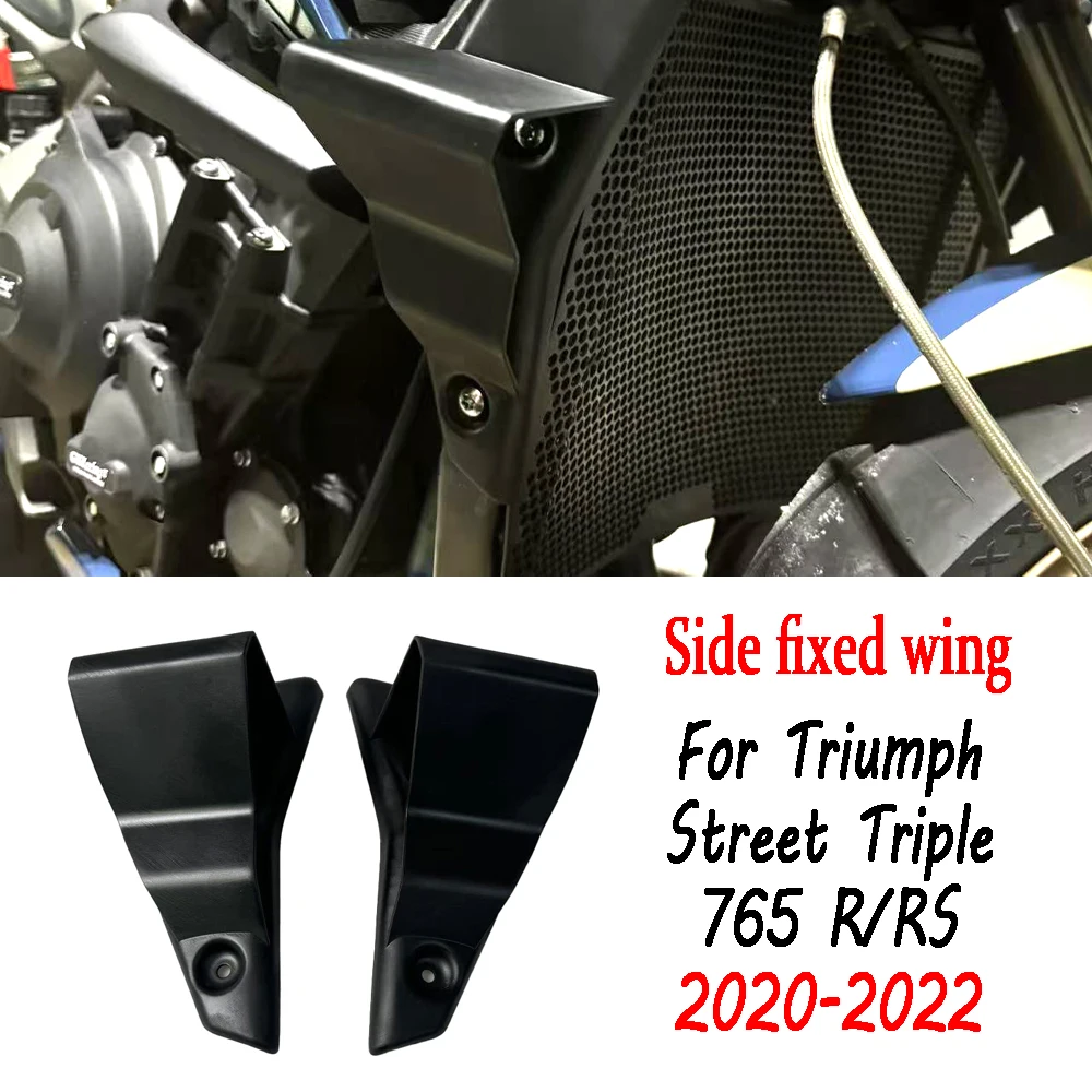 For Street Triple 765 R RS  Motorcycle Spoiler Side Fairing Aerodynamic Winglet Fixed Wing Side Spoiler2020 2021 2022
