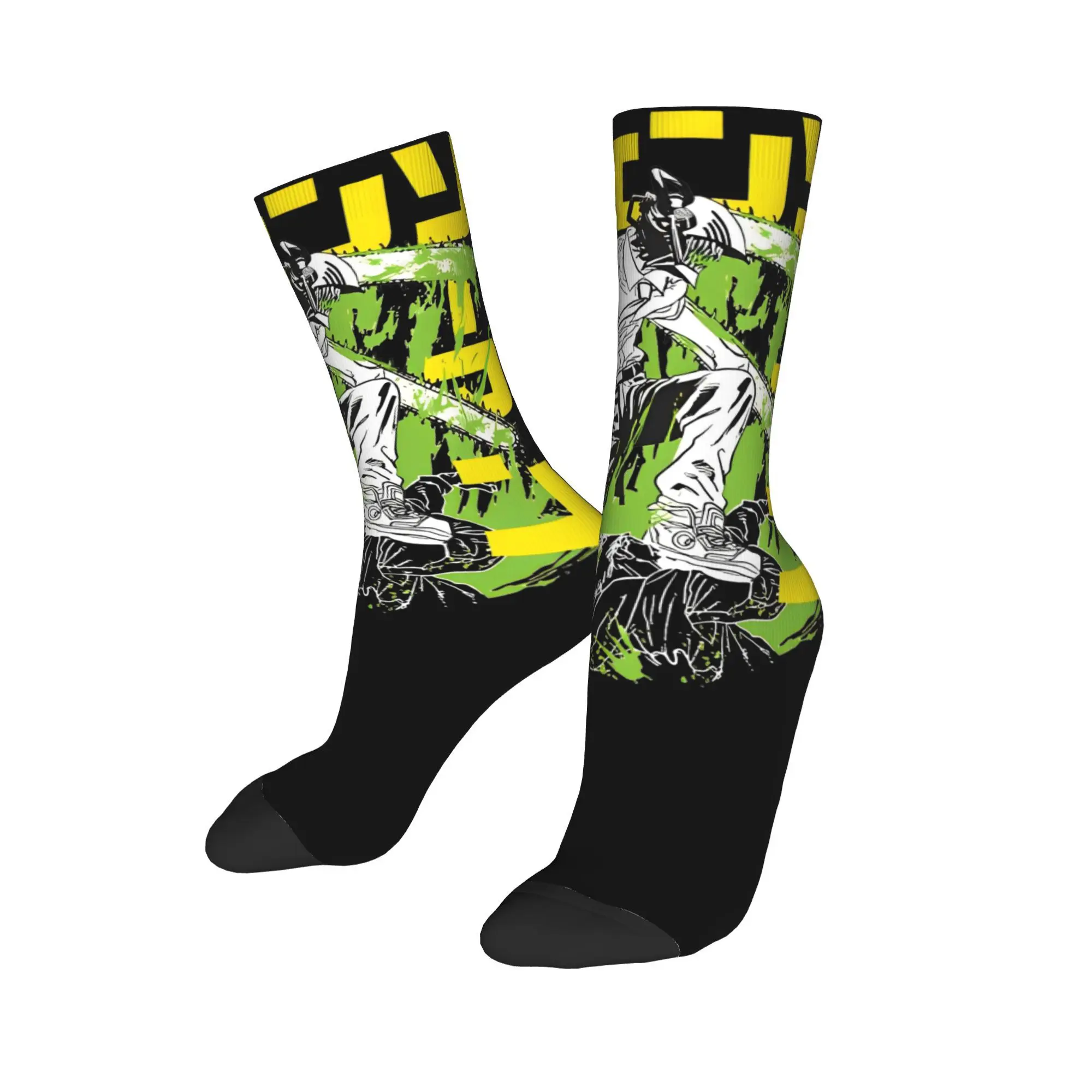 Home Dress Men Women Crew Socks Chainsaw Warrior Merch Soft  Non-slip Socks