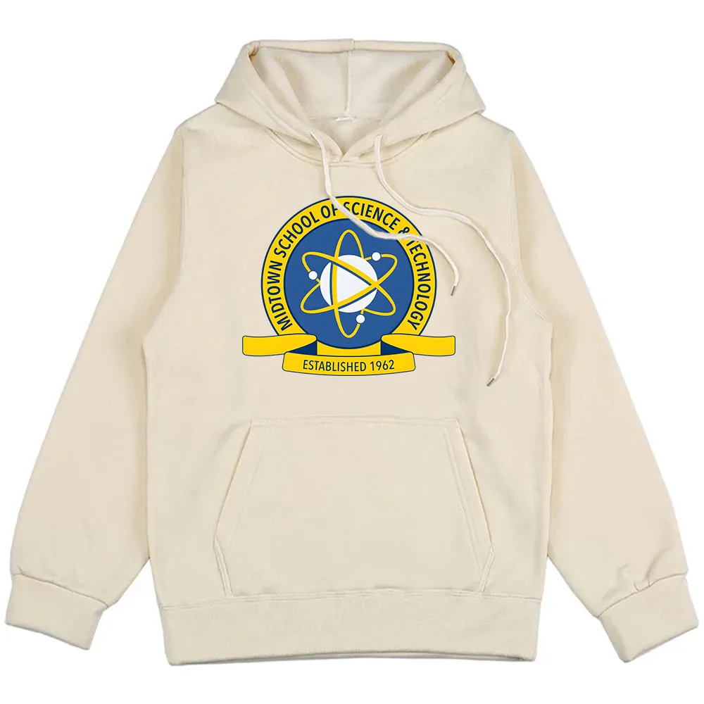 Midtown School of Science & Technology Hoodies Tom Holland Graphic Sweatshirt Streetwear Harajuku Fashion Winter Men Pullovers