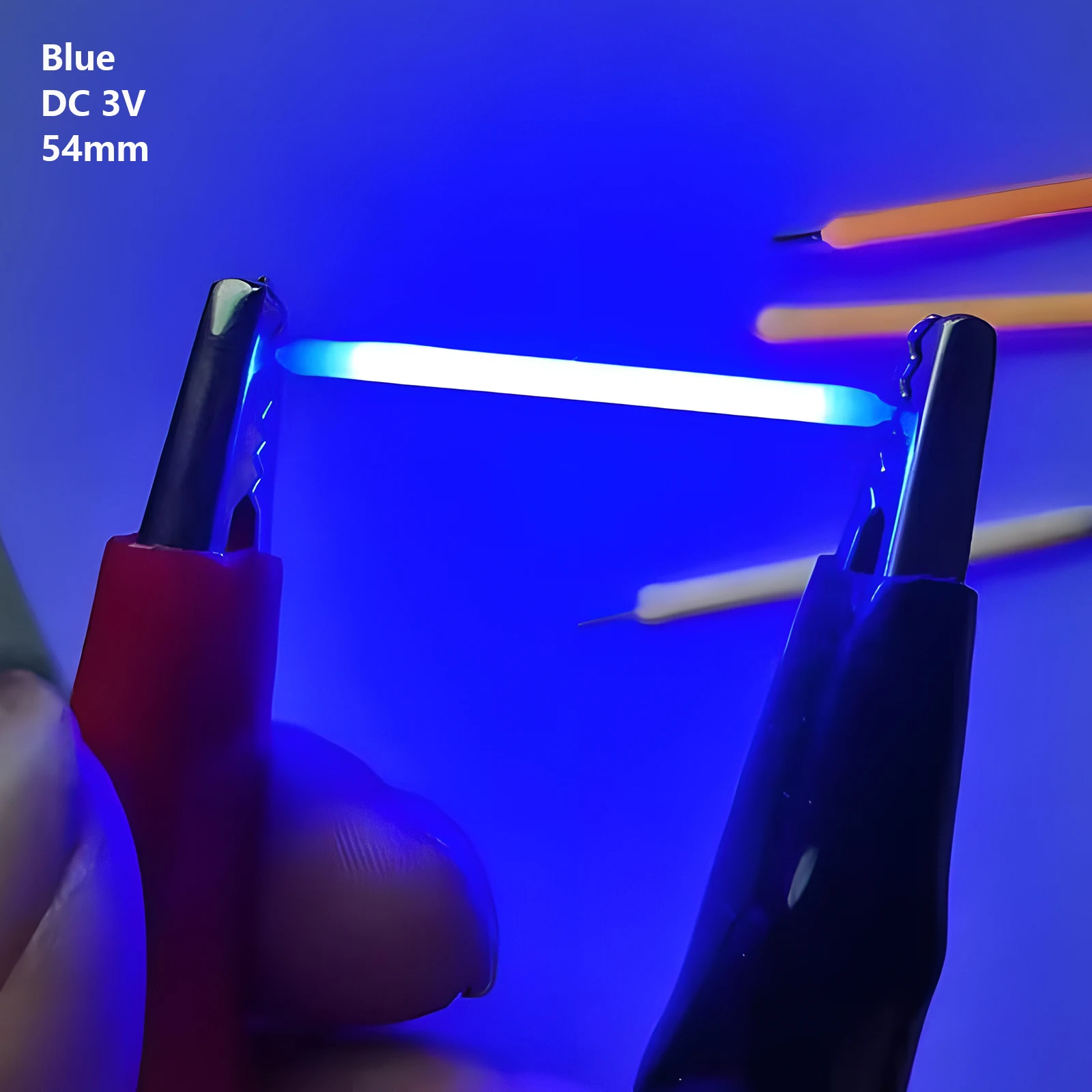5 Stück DC 3V 12V 2200/68mm Cob LED Filament k weiß blau rot rosa Edison Lampe Teile Lampe Glühlampen
