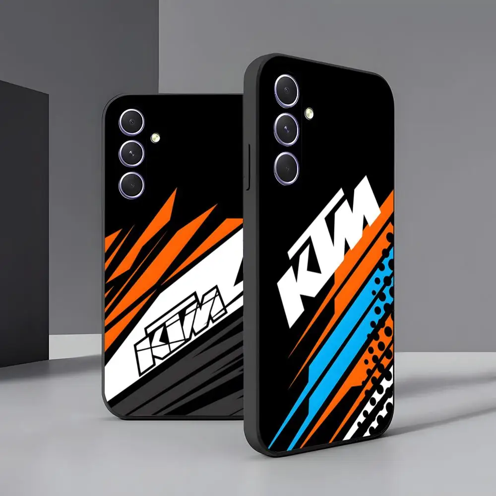 Motorcycle Racing-K-TMs-S Handyhülle für Samsung A57 A37 A17 A56 A36 A26 A16 A25 A35 A55 A34 A24 A54, schwarze Softshell-Hülle