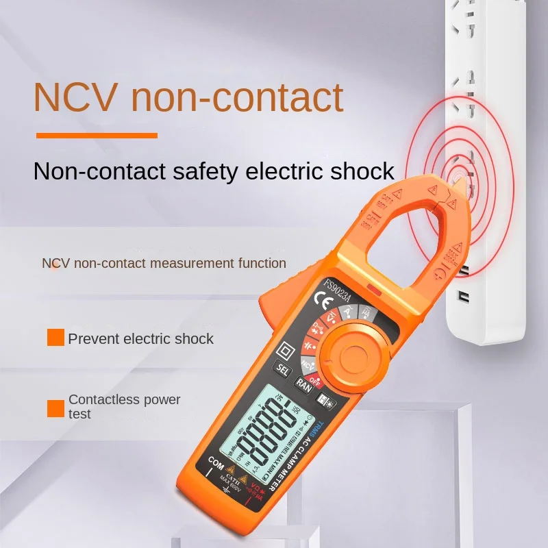 200A digital clamp multimeter automatic range intelligent anti-burning multi-function digital display ammeter FS9023A