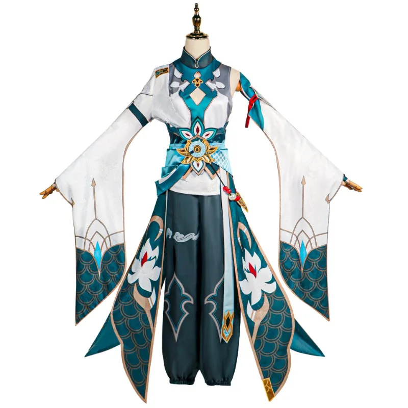 Dai: Star Rail Cosplay Fantasia, Dasin Heng, Imbibitor Lunae Cos Roupas, Conjunto completo, Roupa, Uniforme, Peruca, Jogo, 5 Estrelas