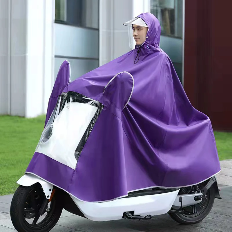 Poncho de moto imperméable pour hommes et femmes, cape de pluie, manteau de vélo réutilisable, sweat à capuche de scooter de mobilité, extérieur