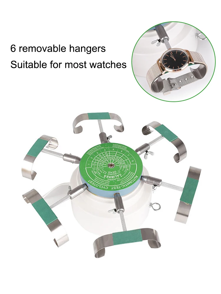 Automic 6 Arms Cyclotest Watch Tester Machine Watch Winders for Watchmaker Testing