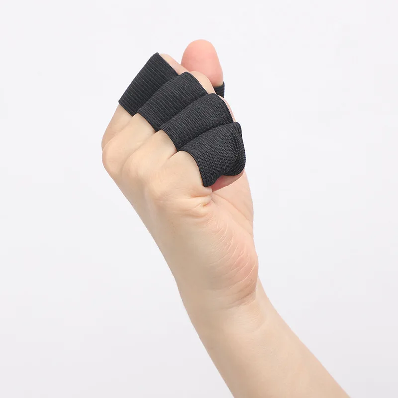 Protector de articulación de dedo para baloncesto y Fitness, funda deportiva, vendaje para dedos para protección del pulgar, antideslizante y transpirable, 10 Uds.