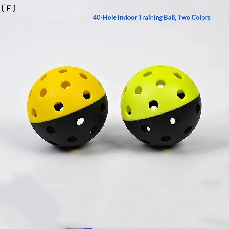 〔E〕Indoor Pickleball Balls Paddle Ball 74mm Pickleball Sport Training Practice Plastic Pickleball Hollow Balls