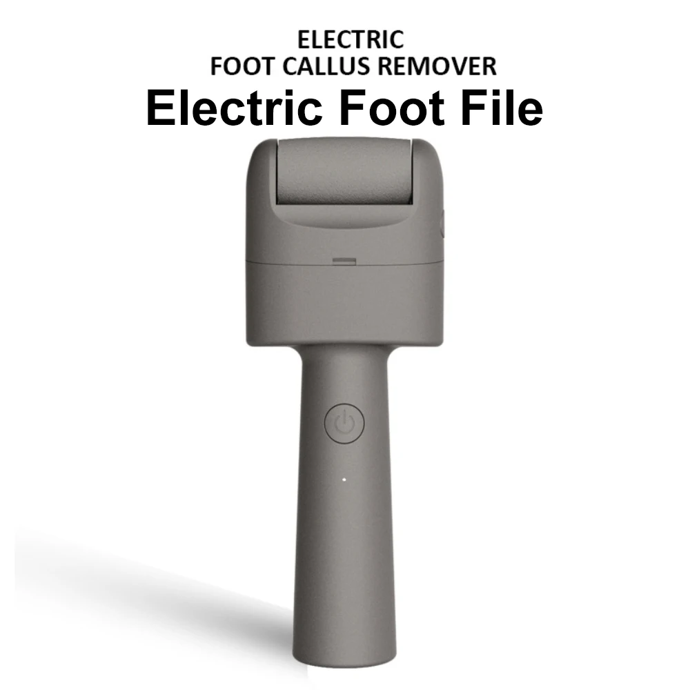 مبرد قدم كهربائي قابل لإعادة الشحن، أداة باديكير لإزالة مسامير القدم مقاومة للماء للبشرة الميتة والكعوب المتشققة