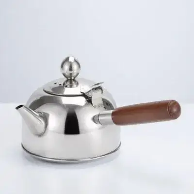 

1pc Stainless Steel Tea Kettle 500Ml Fast Boiling Glossy Filter Built-In Gas Stove Electric Stove Compatible Kitchen