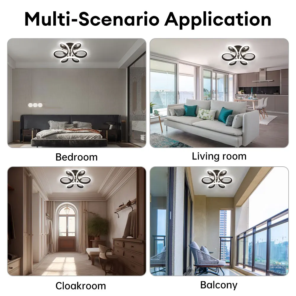 20W 220V LED Ceiling Light Modern Nordic Flower Ceiling Lamp for Corridor Cloakroom Aisle LED Chandelier Lighting Fixtures