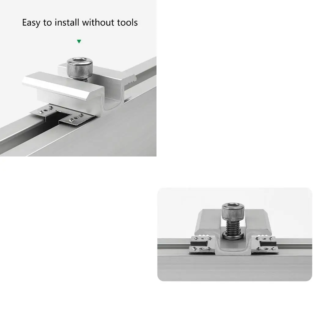 50PSC/SET Solar Panel Grounding Clip/Washer Solar Grounding Conductive Sheet 28mm X 50mm/1.10x1.96 Inch