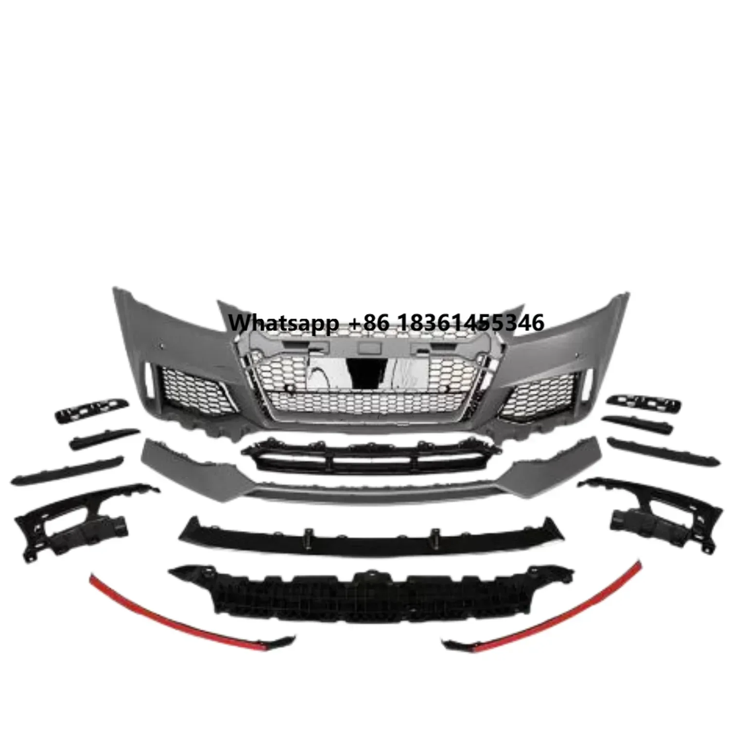 

for TT modified ttrs 15-18 Radiator grille Car Front Bumper surround Body kit