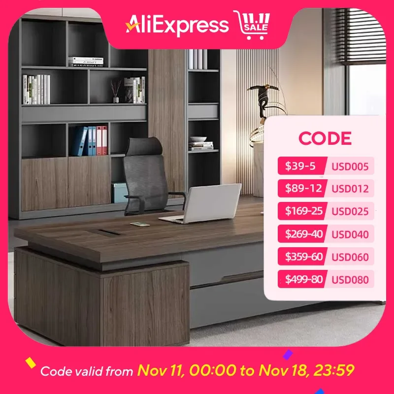 

Bedroom Computer Office Desk Large Brown Modern Study Coffee Office Desk Executive Writing Mesa Ordenador Modern Furniture