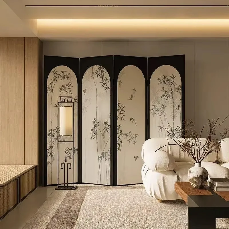 

Customizable Chinese Style Screen Partition, Living Room Entrance Partition Wall